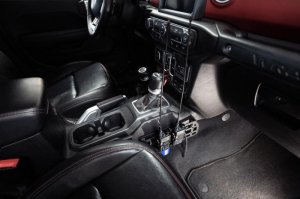 Jeep Wrangler Center Console Molle Panels - DV8 Offroad - `18-`23 Jeep Wrangler Center Console Molle Panels - DV8 Offroad - `18-`23